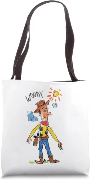 Disney and Pixar's Toy Story Sheriff Woody Crayon Drawing Tote Bag