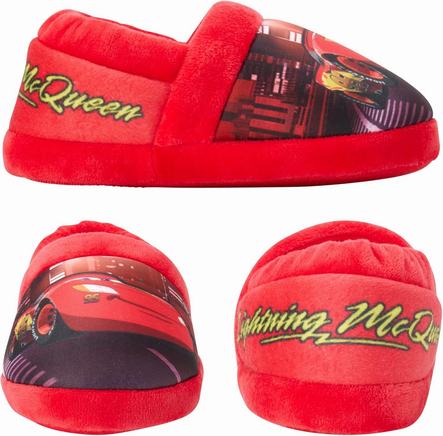 Disney Boys’ Toy Story Slippers – Buzz and Woody Fuzzy Slippers (Toddler/Kid)