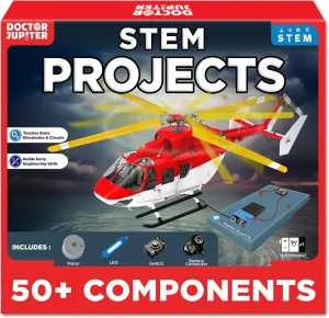 Doctor Jupiter STEM Projects Kit for Boys & Girls Ages 8  | Birthday Gift Ideas for 8-9-10-11-12 Year Old Boys & Girls | Learning & Educational Science Kit, Crafts for Kids