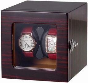 Double Watch Winder Box for Automatic Watches Silent Motor 4 Rotation Modes Wood Shell Piano Paint Exterior