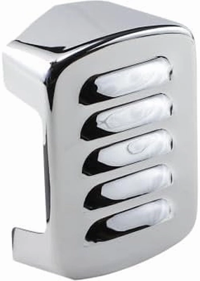Drag Specialties Louvered Chrome Coil Cover Compatible with Harley-Davidson 1965-1999 DS-376610 See Fitment Chart