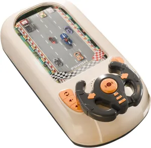 Driving Simulator Interactive Steering Wheel for Kids Toddler Simulated Driving Racing Car Game with Sound Musical Steering Wheel Toys Interactive Educational Racing Game for Kids 3  (Beige)