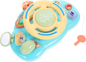 Early Education Simulation Steering Wheel Interactive Music Driving for Cognitive Development Lightweight Portable Design Engaging Hand Eye Coordination Play
