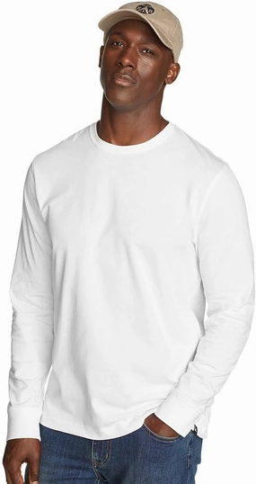 Eddie Bauer Men's Legend Wash 100% Cotton Long-Sleeve Classic T-Shirt