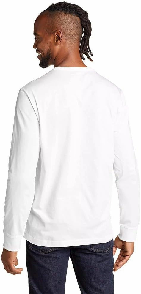 Eddie Bauer Men's Legend Wash 100% Cotton Long-Sleeve Classic T-Shirt