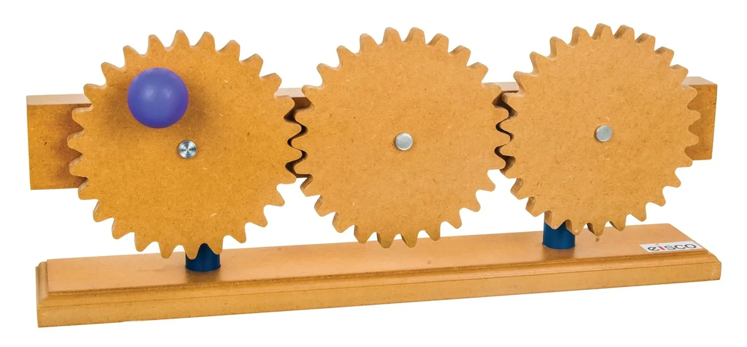 EISCO Gear Train Model, 16.25 Inch - Demonstrates How Gears Work Simple Machines