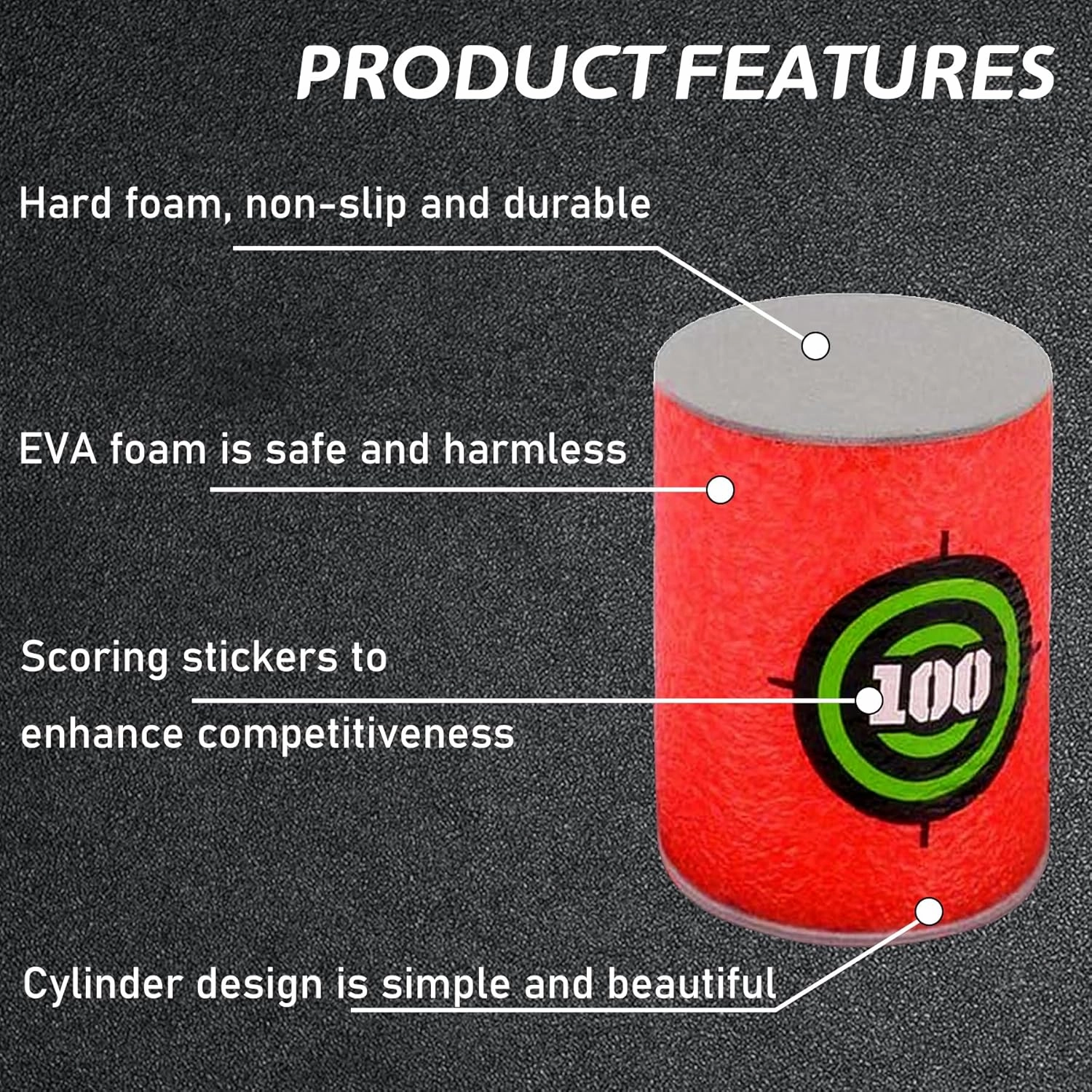 EKIND Foam Can Target Compatible for Nerf Elite Series Blasters & Target Games