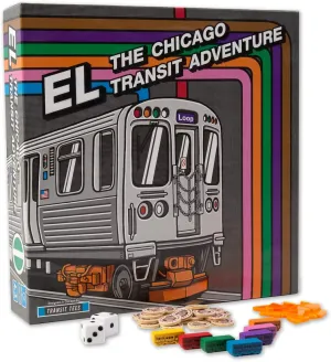 El: The Chicago Transit Adventure - CTA Train Themed Board Game - Chicago Gift | Train Game | Board Games for Adults | Family Board Game