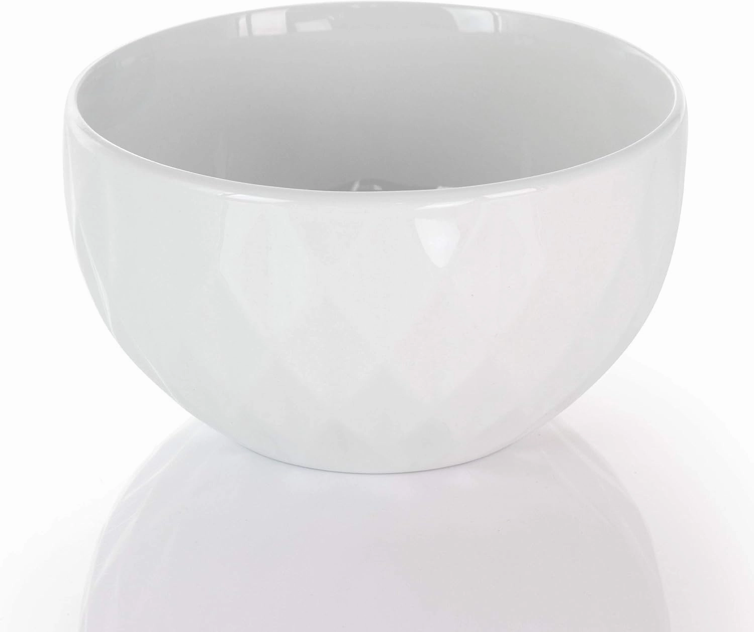 Elama White Porcelain Dish Dinnerware Set, 18 Piece, Sienna