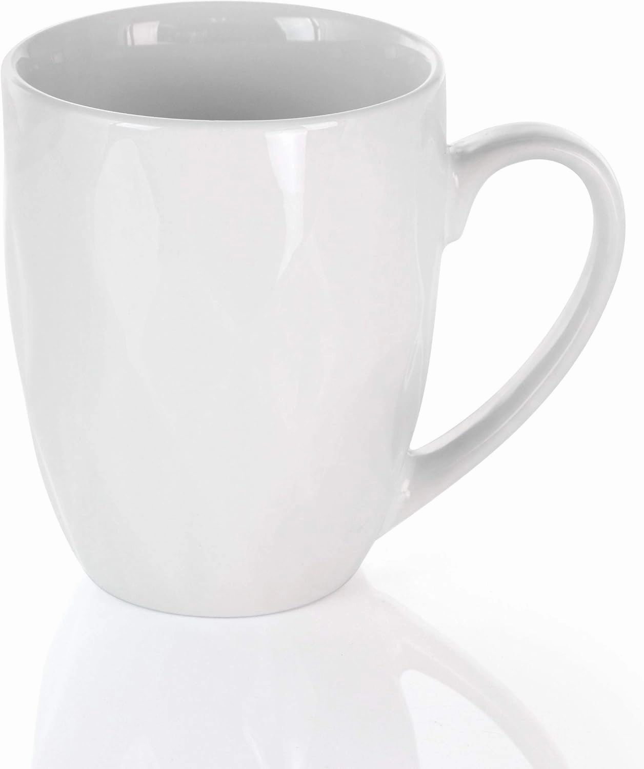 Elama White Porcelain Dish Dinnerware Set, 18 Piece, Sienna