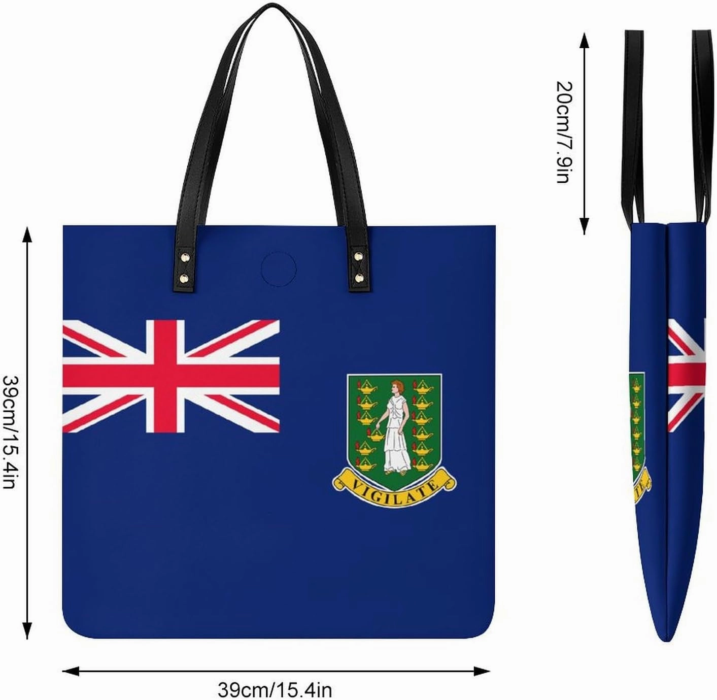 Elegant British Antarctic Territory Flag Women's Shoulder Bag Spacious Tote Handbag for Casual and Travel
