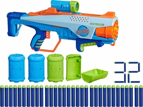 Elite Junior Rookie Pack, Easy Play Toy Foam Blaster, 32 Nerf Elite Darts, 4 Targets, Nerf Blasters for Kids Outdoor Games, Ages 6 & Up (Amazon Exclusive)