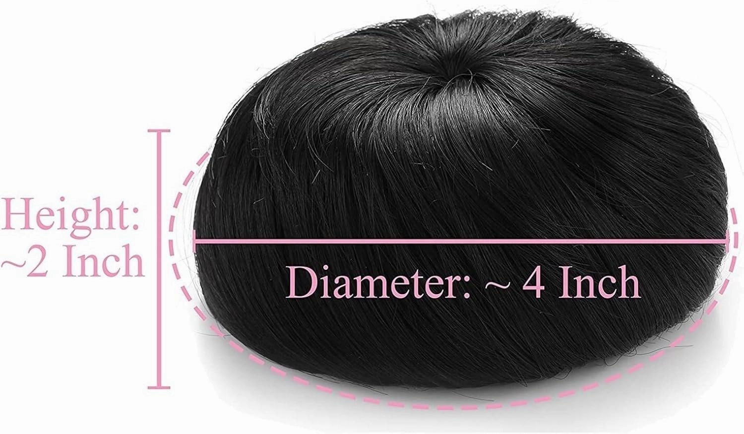 ENGENDER Hair Bun Synthetic Fiber Hair Extension Bun Donut Bun Ballerina Synthetic Wig Elastic Bun for Women Donut Hair Extension Bun Hair Piece(03)