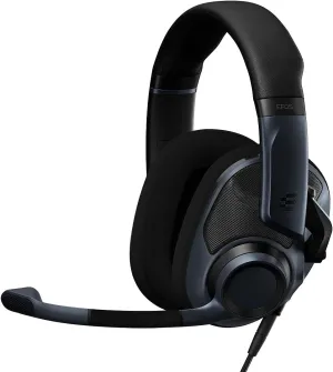EPOS H6Pro Open Acoustic Gaming Headset with Mic, Lightweight Headband, Comfortable and Durable Design (Black)