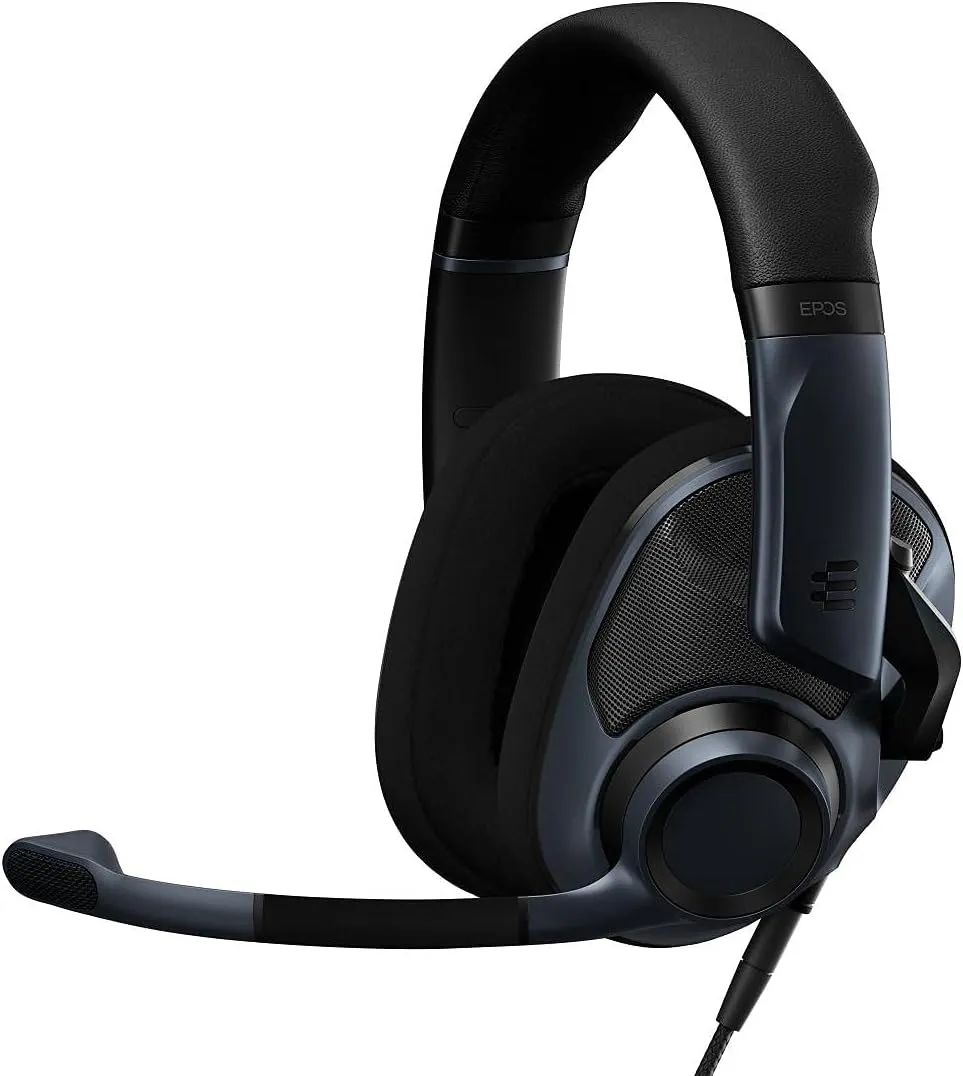 EPOS H6Pro Open Acoustic Gaming Headset with Mic, Lightweight Headband, Comfortable and Durable Design (Black)