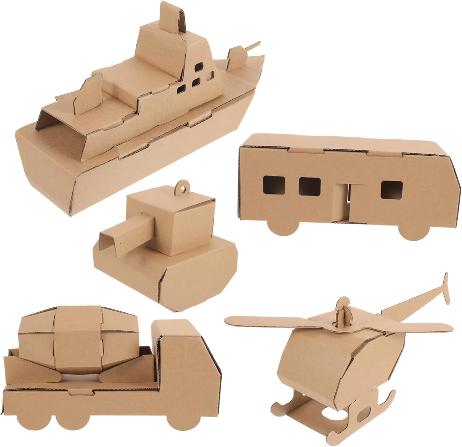 ERINGOGO Puzzle Car Toy Model Kit 3D Paper Puzzle for Boys and Girls Helicopter Model Educational Paper DIY Craft