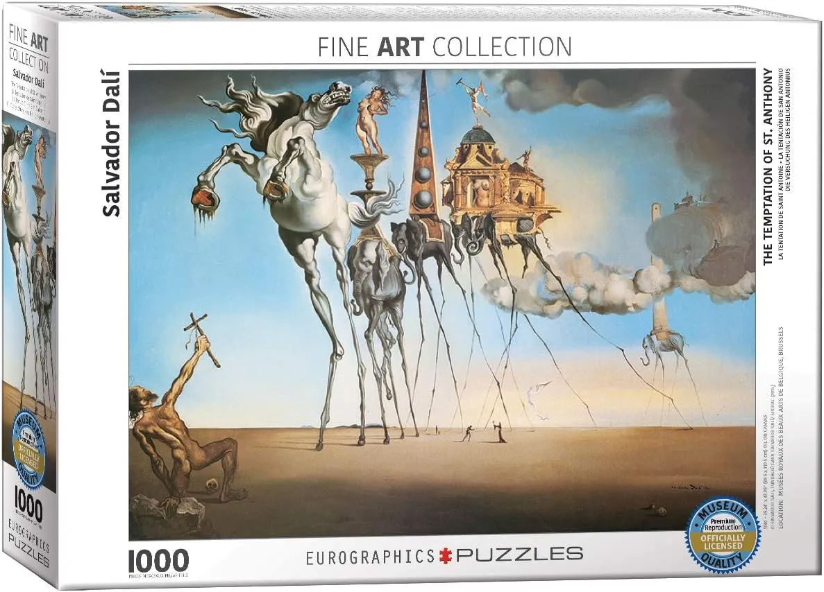 EuroGraphics Salvador Dalí The Temptation of St. Anthony Puzzle (1000 Piece) , White