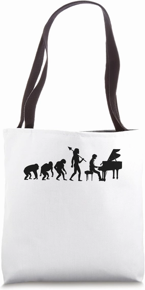 Evolution Piano Keys Keyboard Pianist Keyboardist Pianists Tote Bag
