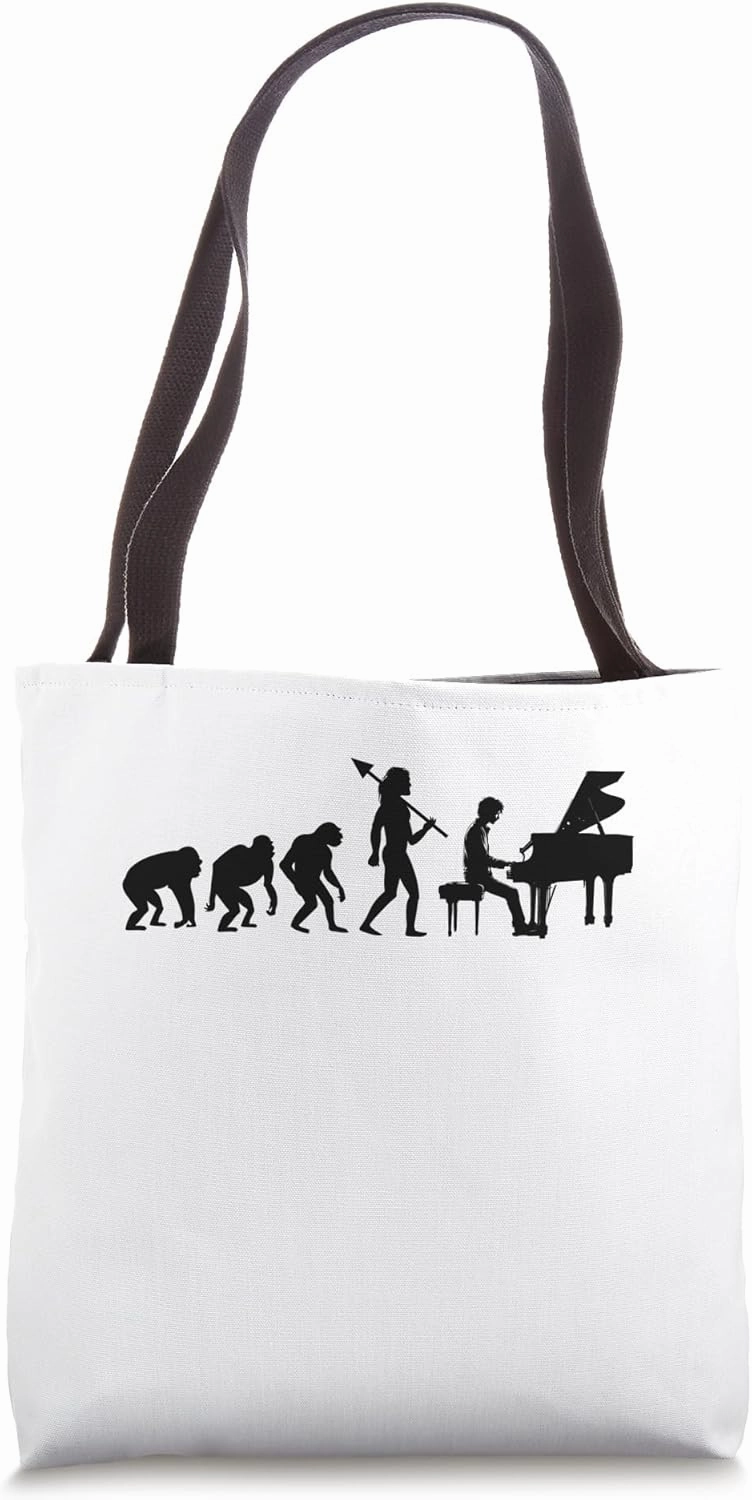 Evolution Piano Keys Keyboard Pianist Keyboardist Pianists Tote Bag