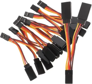 Extension Cable Kit 10 Pieces Male to Female Leads Wire Splitter for Cars Planes Helicopters