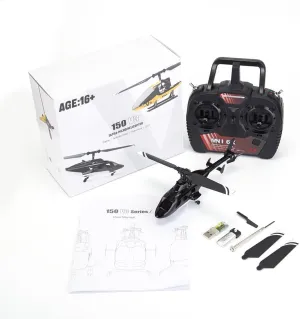F150BL V3 Airwolf Micro RC Helicopter, 2.4G 5CH Remote Control Military Helicopter with 6-Axis Gyro and LED Lights, Aircraft for Beginners (RTF Version/3 Battery)