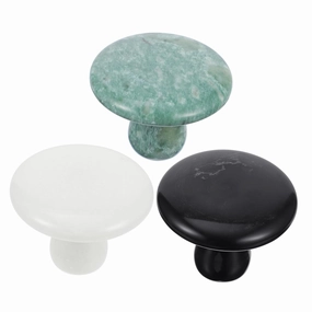 Facial Beauty Massager Gua Sha Mushroom Stone Massaging Tool Jade Stone Roller 3pcs Set
