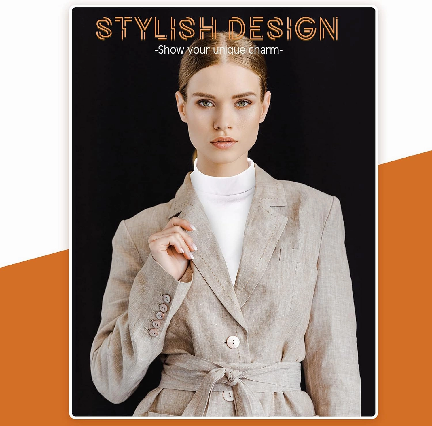Fake Turtleneck Dickey Detachable Collars Set Half Top Mock Blouse Collar for Women Men