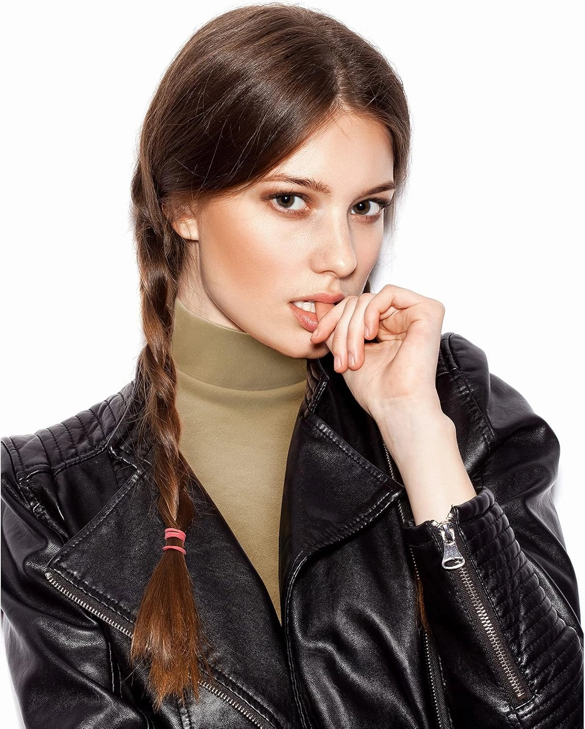 Fake Turtleneck Dickey Detachable Collars Set Half Top Mock Blouse Collar for Women Men