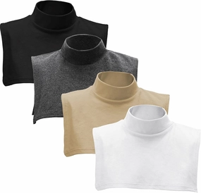 Fake Turtleneck Dickey Detachable Collars Set Half Top Mock Blouse Collar for Women Men