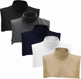 Fake Turtleneck Dickey Detachable Collars Set Half Top Mock Blouse Collar for Women Men
