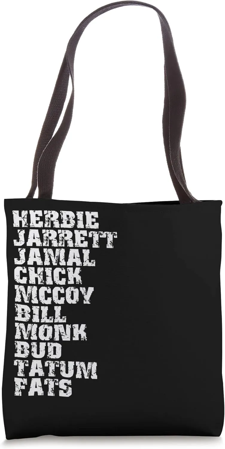 Famous Influential Jazz Pianists List Tote Bag