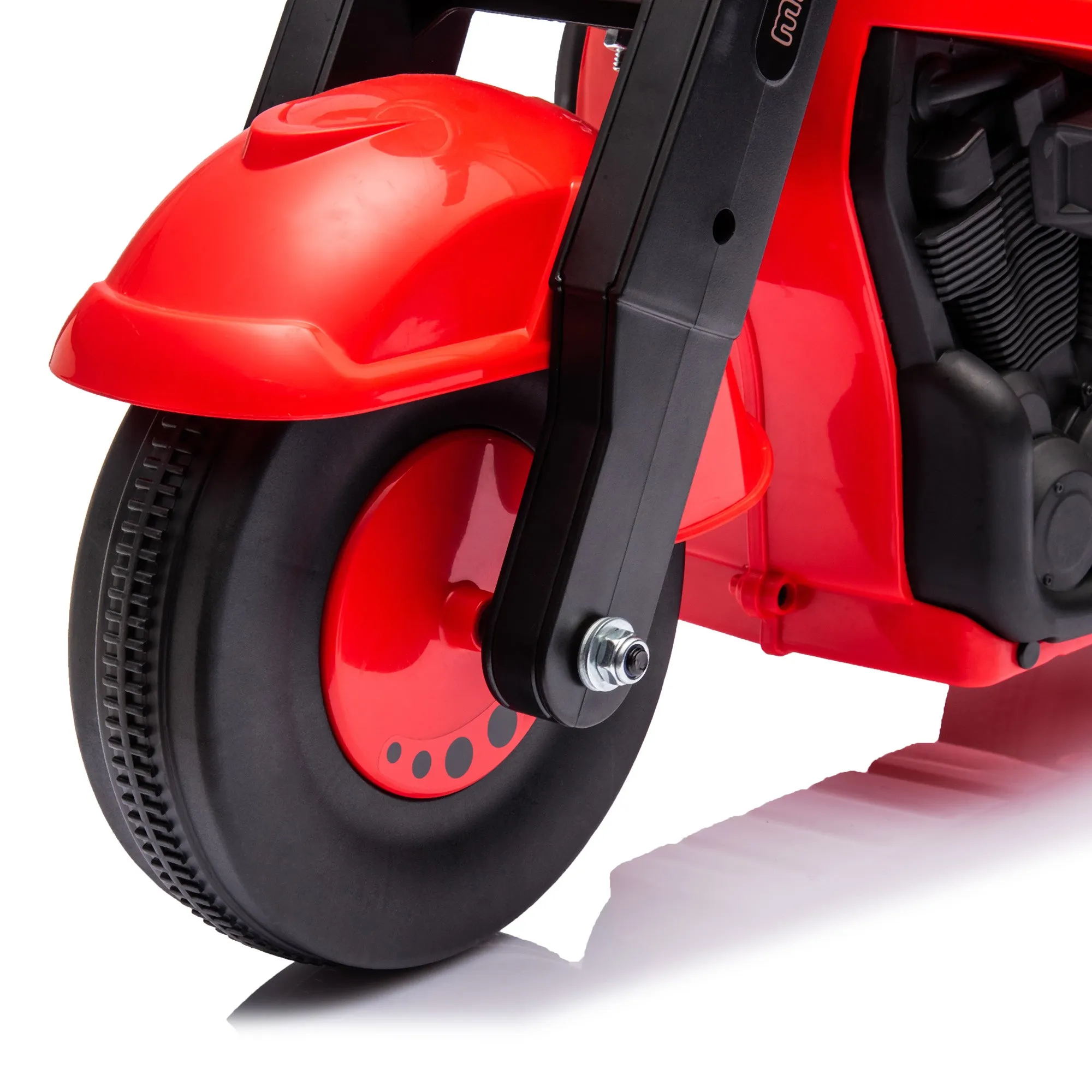 Foot to Floor Toddler Ride on Toy, Sliding Toddler Car with Music and Bubble, for 2-5 Years Old, Red
