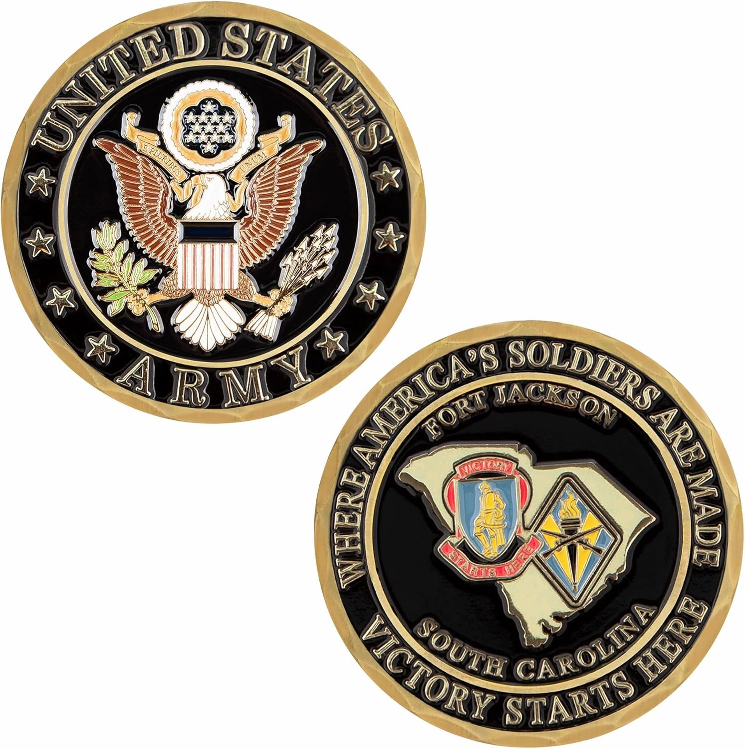 Fort Jackson Challenge Coin - US Army Coin - Army Gifts for Soldiers - Disabled Vet Owned Small Business
