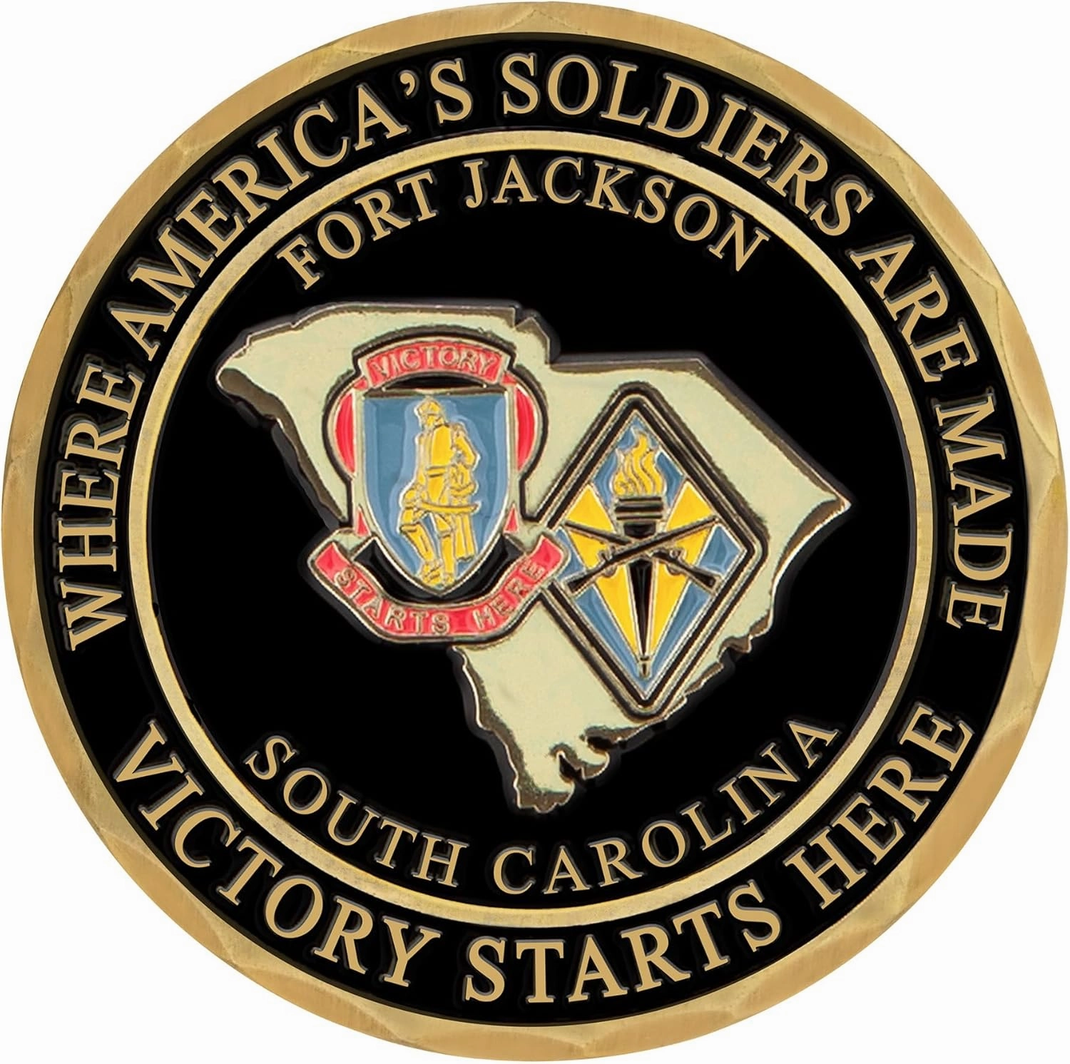Fort Jackson Challenge Coin - US Army Coin - Army Gifts for Soldiers - Disabled Vet Owned Small Business