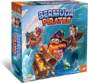 FoxMind, Bermuda Pirates Magnetic Board Game for Kids, Captivating Pirate Adventure for Family and Friends