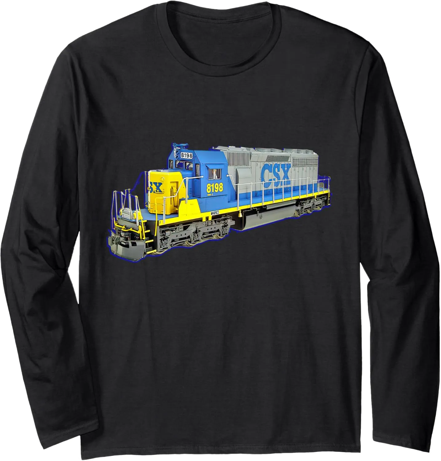Freight Train CSX Engine Long Sleeve T-Shirt