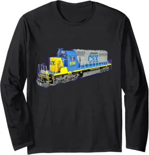 Freight Train CSX Engine Long Sleeve T-Shirt