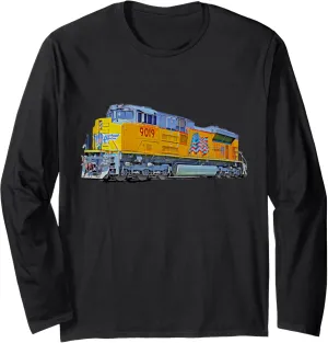 Freight Train Union Pacific Engine Long Sleeve T-Shirt