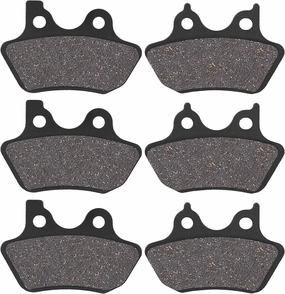 Front and Rear Brake Pads for Harley Davidson 2000-2007 Dyna Electra Glide Ultra Classic Road King Heritage Softail Fatboy Night Train