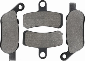 Front and Rear Brake Pads for Harley Davidson Fatboy, Softail Deluxe, Heritage Softail Classic, Street Bob, Dyna Wide Glide, Low Rider, Night Train, Super Glide, Softail Custom, Softail Slim, Rocker C