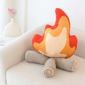 Fun Campfire Plush, Simulation Flame Plush Toys, Outdoor Camping Room Decoration, Suitable for Boys and Girls Christmas, Birthday Surprise Gift (Large)