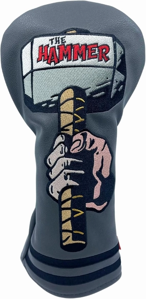 Funny Golf Club Covers The Hammer Driver Headcover and Little Hammer Fairway Wood Head Covers, Golf Accessories for Men, Golfer Gifts for Men, Golf Head Covers for Dad