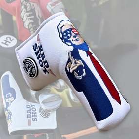 Funny Golf Head Covers Trump Bad Shot Driver Fairway Wood Putter Headcover with Madson Golf Cart Magnet for securing Golf Head Cover, Donald Trump Merchandise, Dad Gifts for Birthday