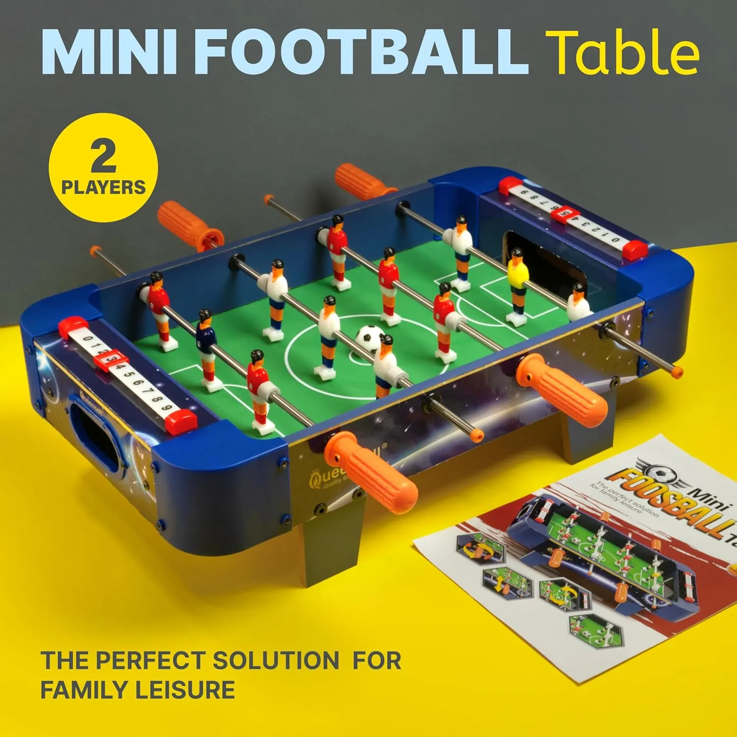 Game Table – 20-Inch Small Pool Table, Mini Billiards Table for Family Game Nights - Simple Assembly Required