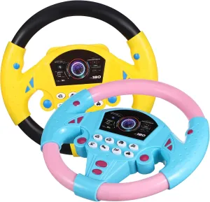 Garneck Toddler Car Toys 2 Pcs Boys and Girls Simulation Driving Toys Musical 360° Rotation Educational