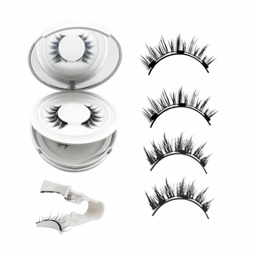 Giani Magnetic Eyelashes with Applicator, Magnetic Eyelashes Natural Look,Reusable Magnet Lashes No Glue Needed Soft Lashes Kit(Natural Simple)