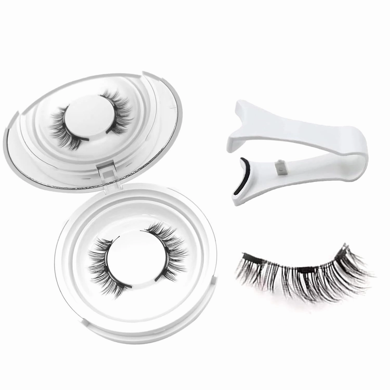 Ginani Magnetic Lashes,Ginani Magnetic Lashes Kit,Magnet Eyelashes with Applicator Natural Look,Reusable No Glue or Liner Needed Soft Eyelashes Kit for Women(Natural)