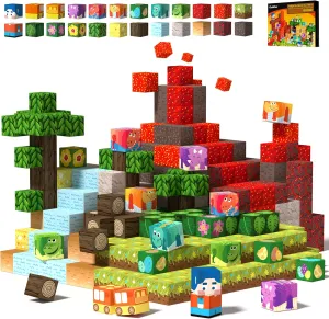 GobiDex Magnetic Blocks Kids Building Toys for Boys Girls 3 , Game-Based Build Jurassic MagWonder with Magnet Construction Dinosaur Toys, Upgraded STEM Sensory Gift for Birthday