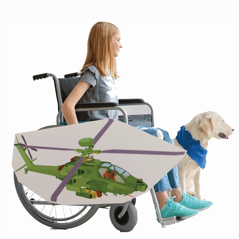 Green Helicopter Wheelchair Costume Child's
