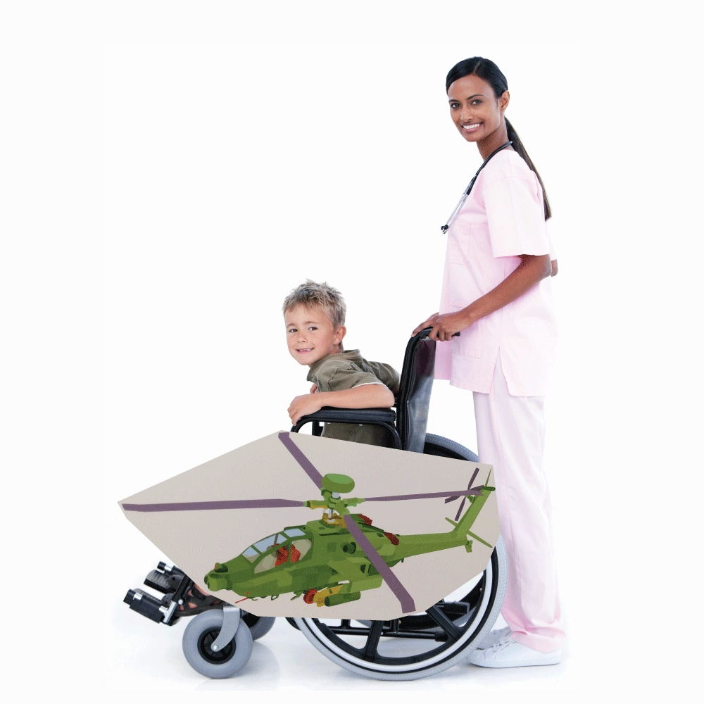 Green Helicopter Wheelchair Costume Child's